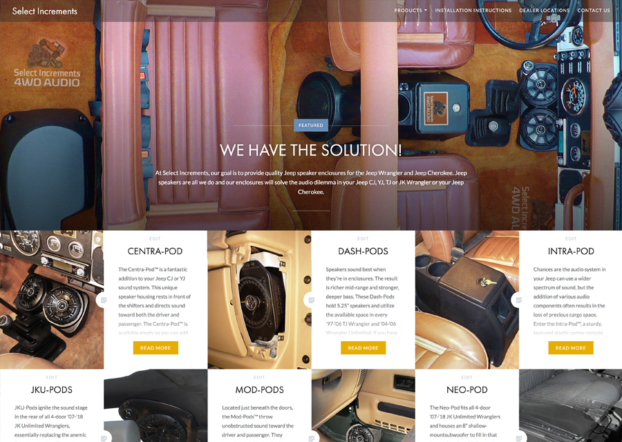 Custom Jeep Speaker Website